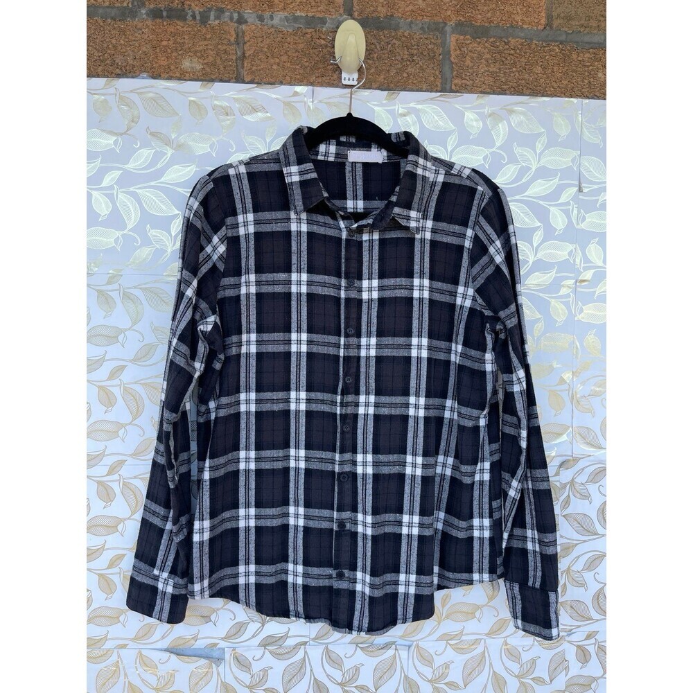CP Shades M Plaid Flannel 100% Cotton Linen-Feel Made in USA Grunge Coastal Core